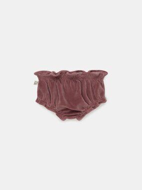 Velour baby bloomers - Blush